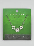 Vulcan Stainless Steel Charm Bracelet